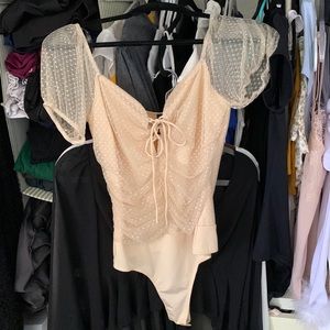 NWT tan bodysuit